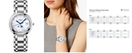Longines Women's Swiss PrimaLuna Diamond-Accent Stainless Steel Bracelet Watch 34mm